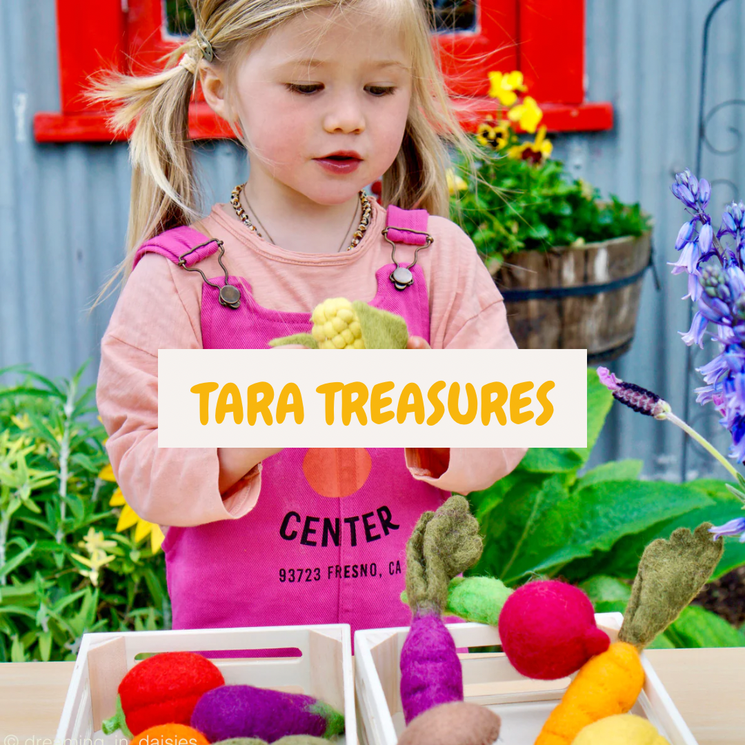 Tara Treasures Handmade Colorful Felt Flowers Set of 5 (SET A