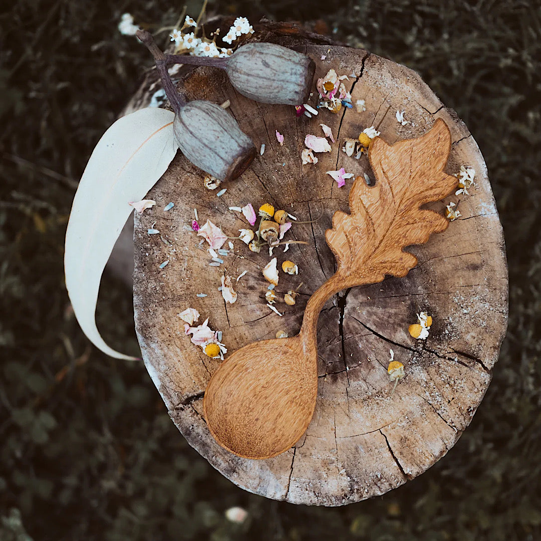Hand Crafted Leaf Spoon