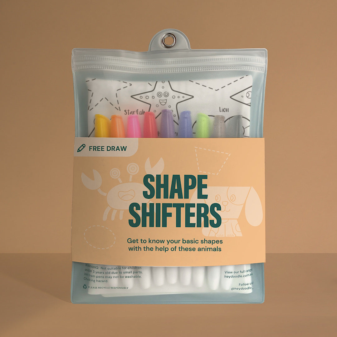 Hey Doodle Placemat - Shape Shifters