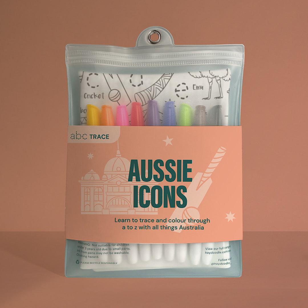 Hey Doodle Placemat - Aussie Icons