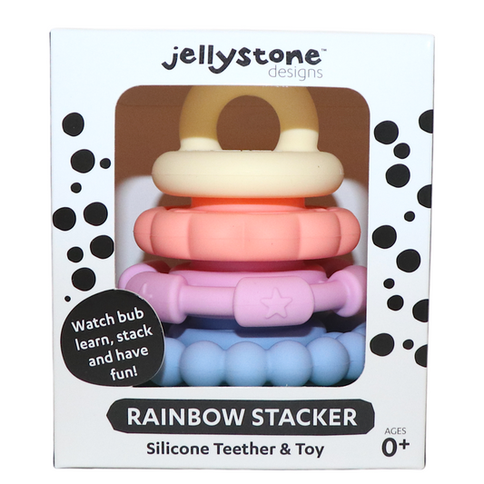Jellystone Rainbow Stacker and Teether - Pastel
